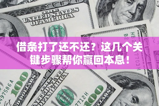 北京借条打了还不还？这几个关键步骤帮你赢回本息！