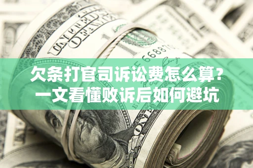 北京欠条打官司诉讼费怎么算？一文看懂败诉后如何避坑