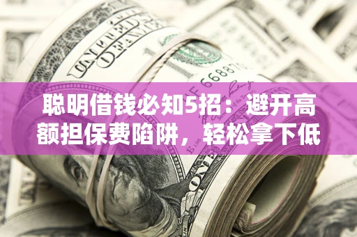 北京聪明借钱必知5招：避开高额担保费陷阱，轻松拿下低息贷款